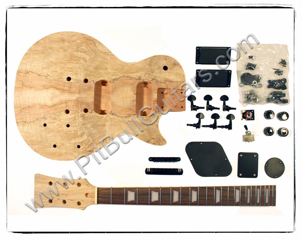  Style Kits » Pit Bull Guitars LP-1SS Electric Guitar Kit (set neck