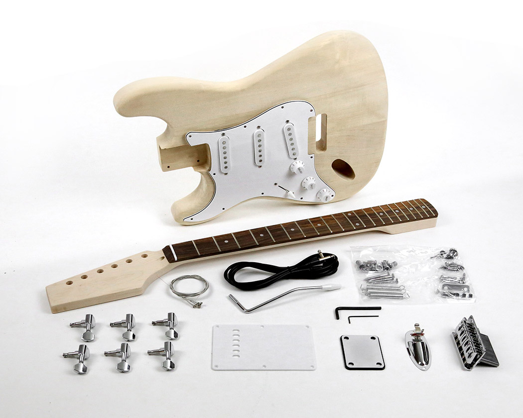 Left Handed Guitar Kit with Basswood Blank